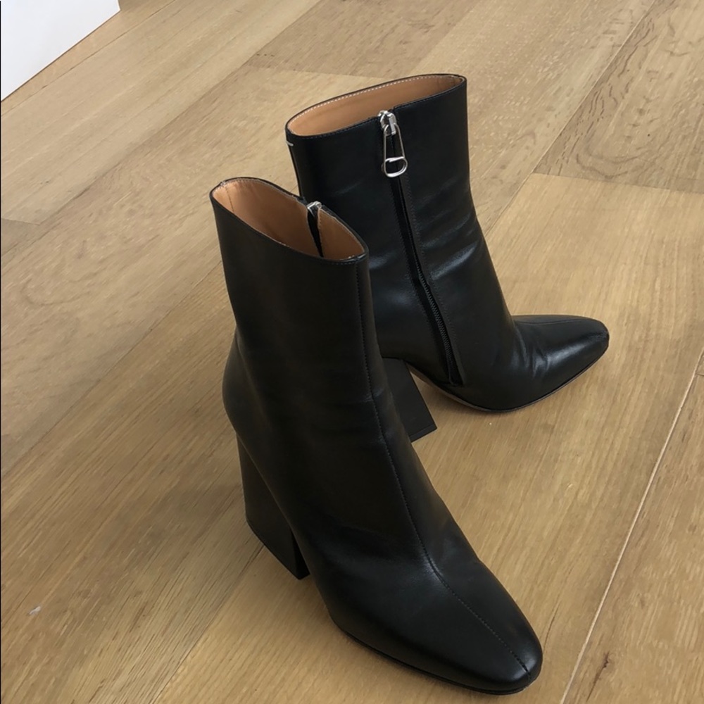 Maison Margiela boots with architectural heel